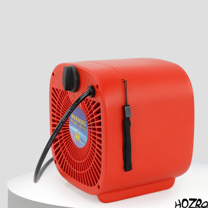 Încălzitor de cameră electric HOZRO, din plastic și metal, cu alimentare la priză, sistem eficient de încălzire rapidă, termostat reglabil și protecție la supraîncălzire, design compact și sigur HOZRO