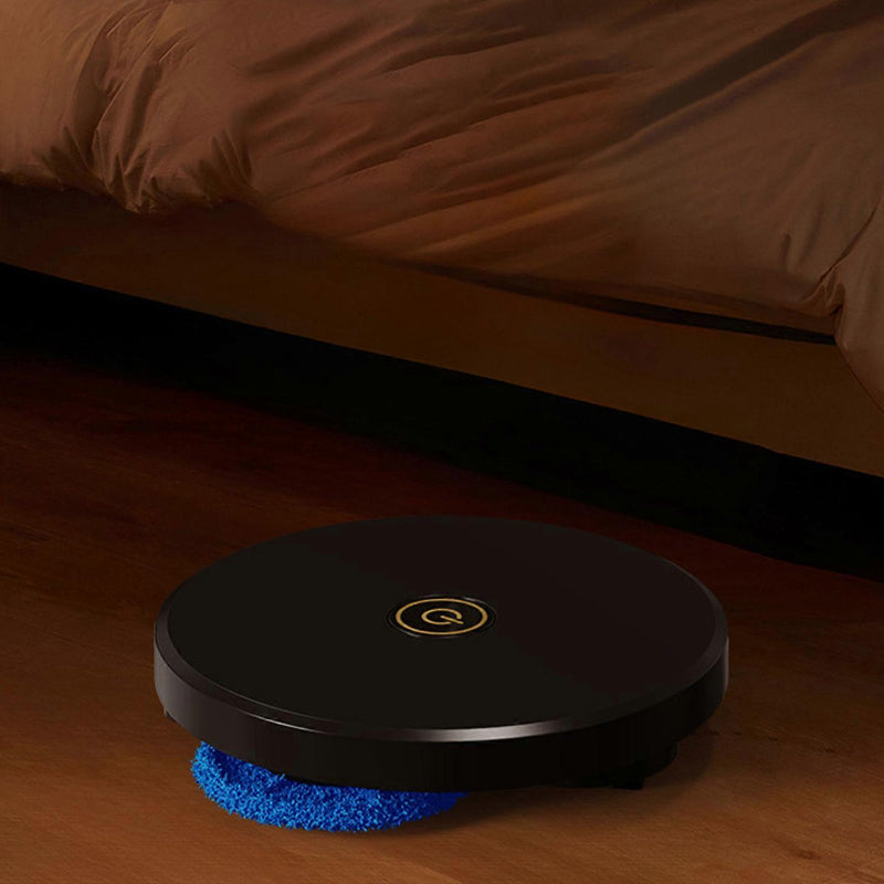 Mop electric automat HOZRO, reîncărcabil prin USB, cu baterie de mare capacitate 1800 mAh, funcționare silențioasă și ștergere rotativă, mașină inteligentă de curățat podele din ABS, robot de măturat ușor și eficient HOZRO
