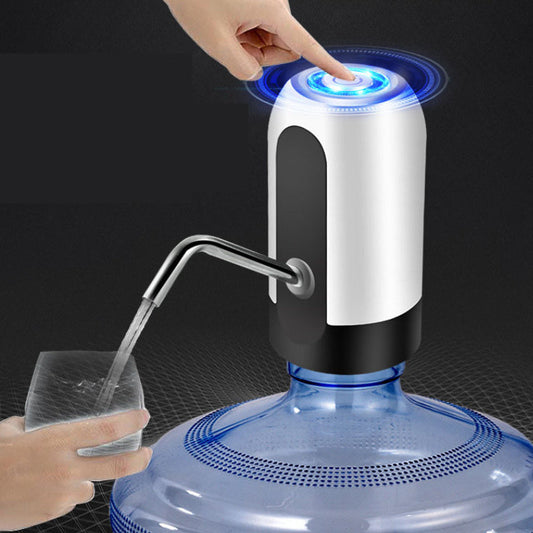 Pompă electrică HOZRO, de apă pentru bidon din plastic, cu acumulator reîncărcabil, funcționare automată printr-o singură atingere, design compact și portabil, material sigur pentru contact alimentar HOZRO