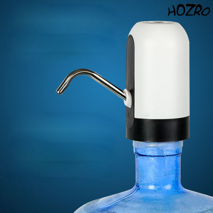 Pompă electrică HOZRO, de apă pentru bidon din plastic, cu acumulator reîncărcabil, funcționare automată printr-o singură atingere, design compact și portabil, material sigur pentru contact alimentar HOZRO