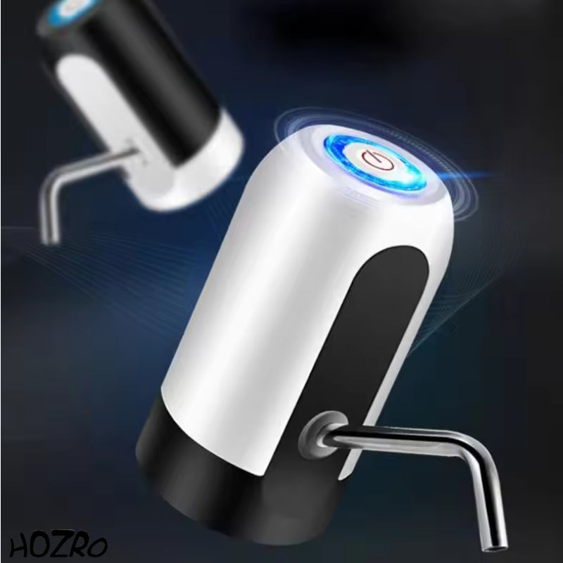 Pompă electrică HOZRO, de apă pentru bidon din plastic, cu acumulator reîncărcabil, funcționare automată printr-o singură atingere, design compact și portabil, material sigur pentru contact alimentar HOZRO