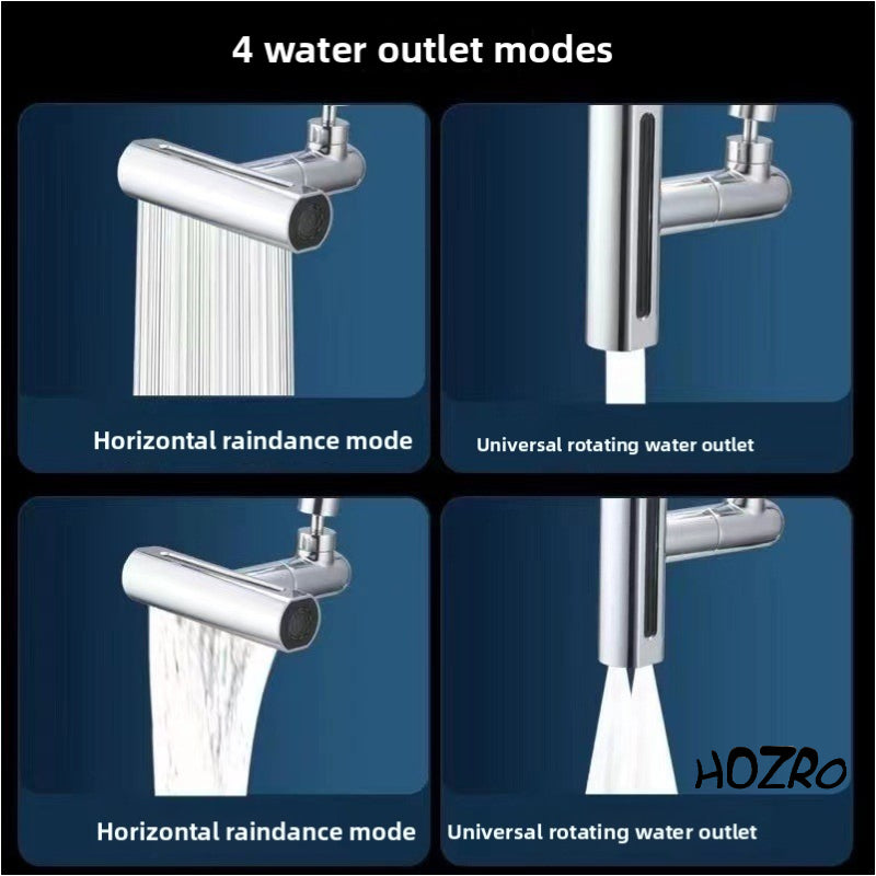 Robinet pentru chiuvetă HOZRO, din metal rezistent, cu finisaj modern și durabil, mecanism de control precis al debitului și temperaturii apei, design elegant și ergonomic HOZRO