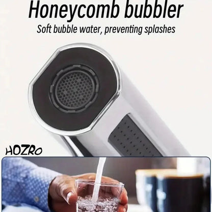 Robinet pentru chiuvetă HOZRO, din metal rezistent, cu finisaj modern și durabil, mecanism de control precis al debitului și temperaturii apei, design elegant și ergonomic HOZRO