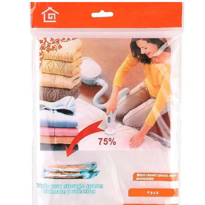 Saci de vidat HOZRO, din plastic rezistent, reutilizabili, pentru depozitare eficientă și economisire de spațiu, protecție împotriva umezelii, prafului și mirosurilor, compatibili cu aspirator HOZRO