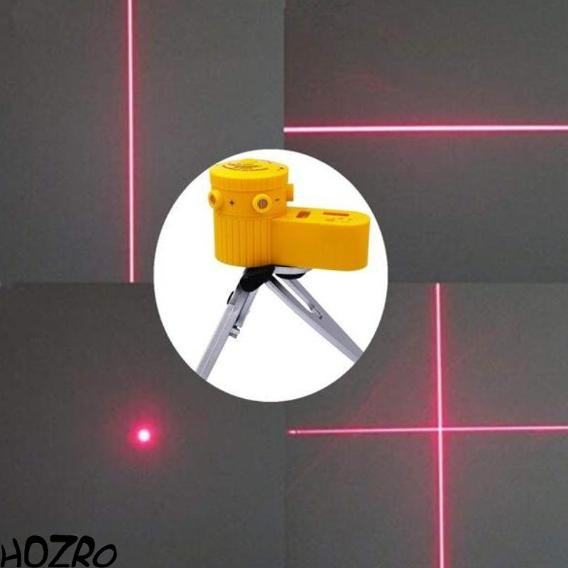 Nivelă laser HOZRO, din plastic și metal, cu acumulator reîncărcabil, precizie ridicată pentru aliniere și nivelare, linii laser clare și vizibile, design robust și ergonomic