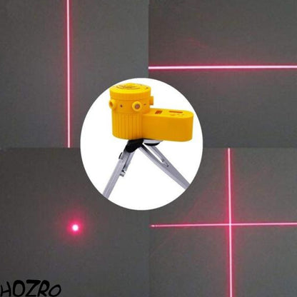Nivelă laser HOZRO, din plastic și metal, cu acumulator reîncărcabil, precizie ridicată pentru aliniere și nivelare, linii laser clare și vizibile, design robust și ergonomic