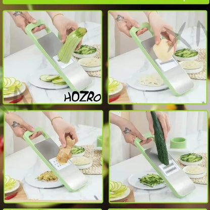PACHET PROMO: Razatoare manuala pentru tocare rapidă și eficientă a legumelor si fructelor + Dispozitiv pentru Curățarea Solzilor de Pește HOZRO HOZRO