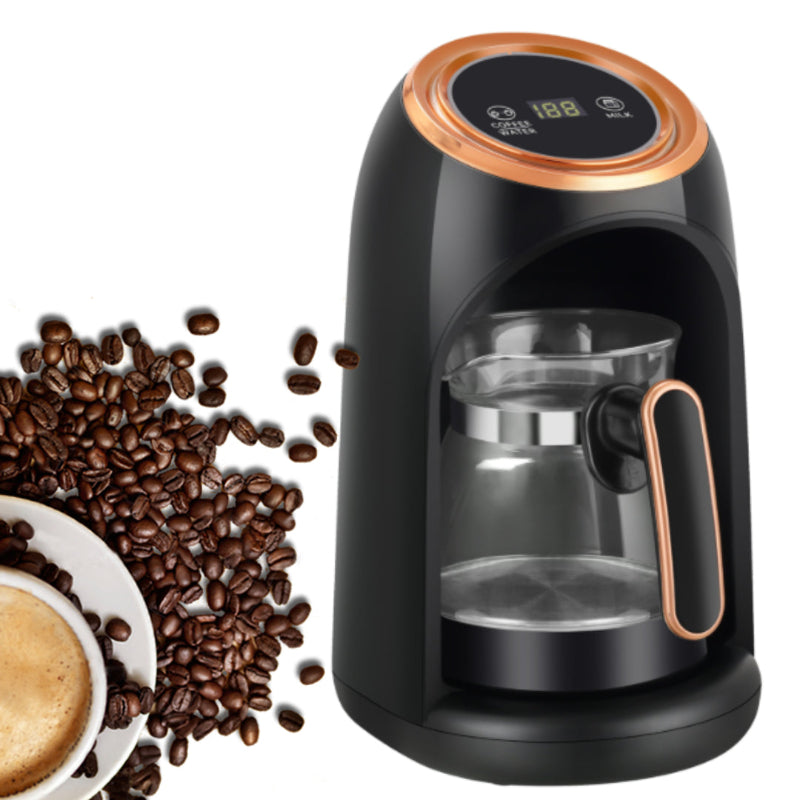 Ibric electric turcesc HOZRO, 3 în 1, capacitate 300 ml, operare cu un singur buton, putere 600W – din oțel de calitate superioară, multifuncțional pentru cafea turcească, apă și lapte
