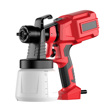 Pistol de Vopsit Electric HOZRO, pentru Acasă și Industrial, Portabil, Motor Brushless, HVLP, 3000 PSI, Baterie Litiu, Rezervor 1200ML