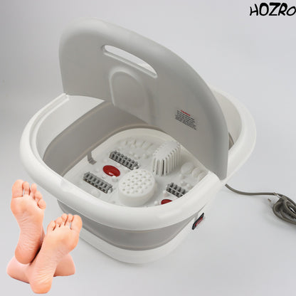 Cadă Spa HOZRO, pentru Picioare Tip Pedichiură, Lux, pentru Înmuiere și Relaxare, Portabilă, din Plastic, Bazin pentru Baie și Masaj al Picioarelor