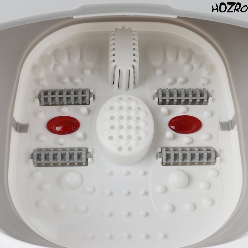 Cadă Spa HOZRO, pentru Picioare Tip Pedichiură, Lux, pentru Înmuiere și Relaxare, Portabilă, din Plastic, Bazin pentru Baie și Masaj al Picioarelor