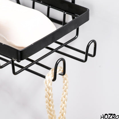 Raft Organizator HOZRO, pentru Duș, cu Suport pentru Săpun, Montare cu Adeziv, Etajeră pentru Baie, Ideală pentru Organizarea Accesoriilor de Duș