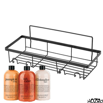 Raft Organizator HOZRO, pentru Duș, cu Suport pentru Săpun, Montare cu Adeziv, Etajeră pentru Baie, Ideală pentru Organizarea Accesoriilor de Duș