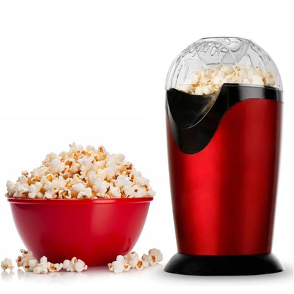 Aparat de Popcorn HOZRO, Fără Ulei și Sare, Design din Aluminiu cu Capac Transparent, Circulație Optimă a Căldurii, Capacitate 80–100 g