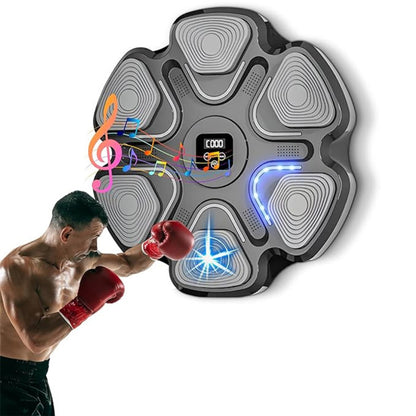Mașină Profesională de Box HOZRO, cu LED și Muzică – Țintă de Antrenament pentru Reacție, Silențioasă, cu Pad Elastic din Cauciuc