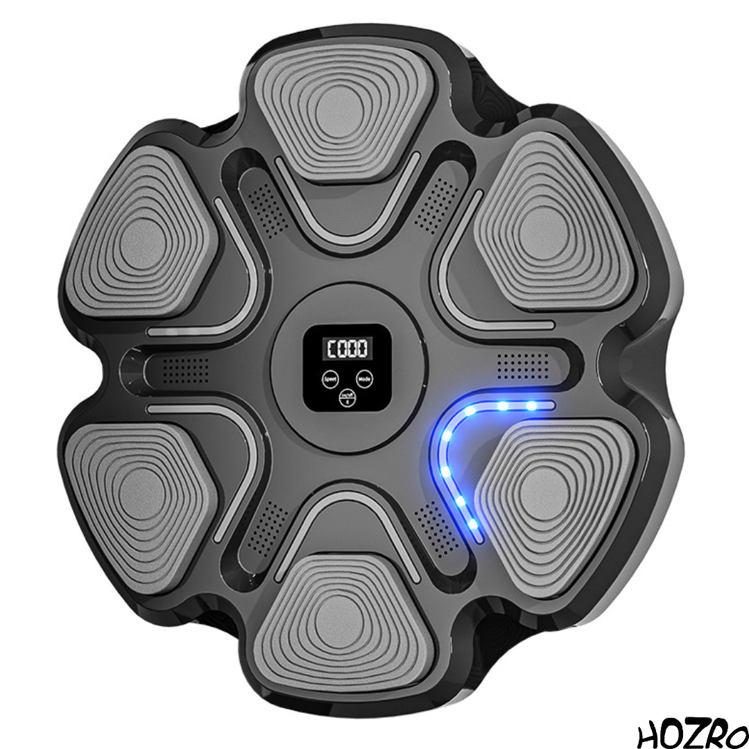 Mașină Profesională de Box HOZRO, cu LED și Muzică – Țintă de Antrenament pentru Reacție, Silențioasă, cu Pad Elastic din Cauciuc