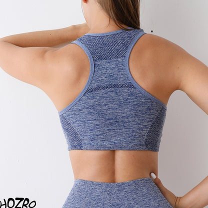 Set Fitness HOZRO, 2 Piese – Colanți Push-Up cu Talie Înaltă + Bustieră Sport cu Susținere Ridicata, Marime S-M
