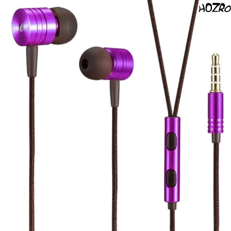 Căști In-Ear Profesionale HOZRO, din Metal, Model Dub Step Bass, Sunet Puternic cu Bass Intens, Claritate Audio Superioară, Conector Universal Jack 3.5 mm, Design Ergonomic și Rezistent