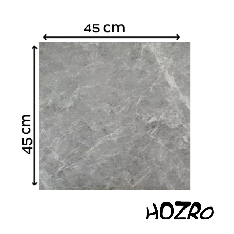 Set 10 x Placi PVC Autoadezive HOZRO, Pentru Podea, Stil Marmura, Grosime 1.4 mm, Culoare Gri, Acopera 2.02 mp, Model ALM 2-2 – Rezistente si Usor de Montat HOZRO