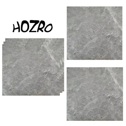 Set 10 x Placi PVC Autoadezive HOZRO, Pentru Podea, Stil Marmura, Grosime 1.4 mm, Culoare Gri, Acopera 2.02 mp, Model ALM 2-2 – Rezistente si Usor de Montat HOZRO
