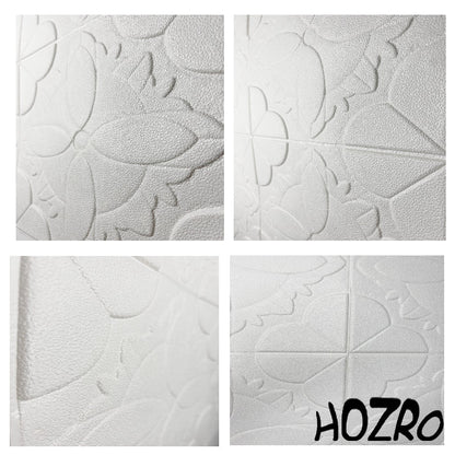 Tapet 3D autoadeziv, Model imitatie caramida, design modern, foarte usor de montat, Alb-147 HOZRO