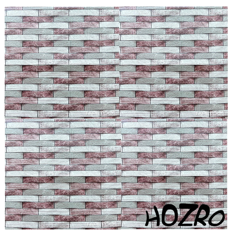 Tapet 3D autoadeziv HOZRO, Model imitatie caramida, design modern, foarte usor de montat, TG-94 HOZRO