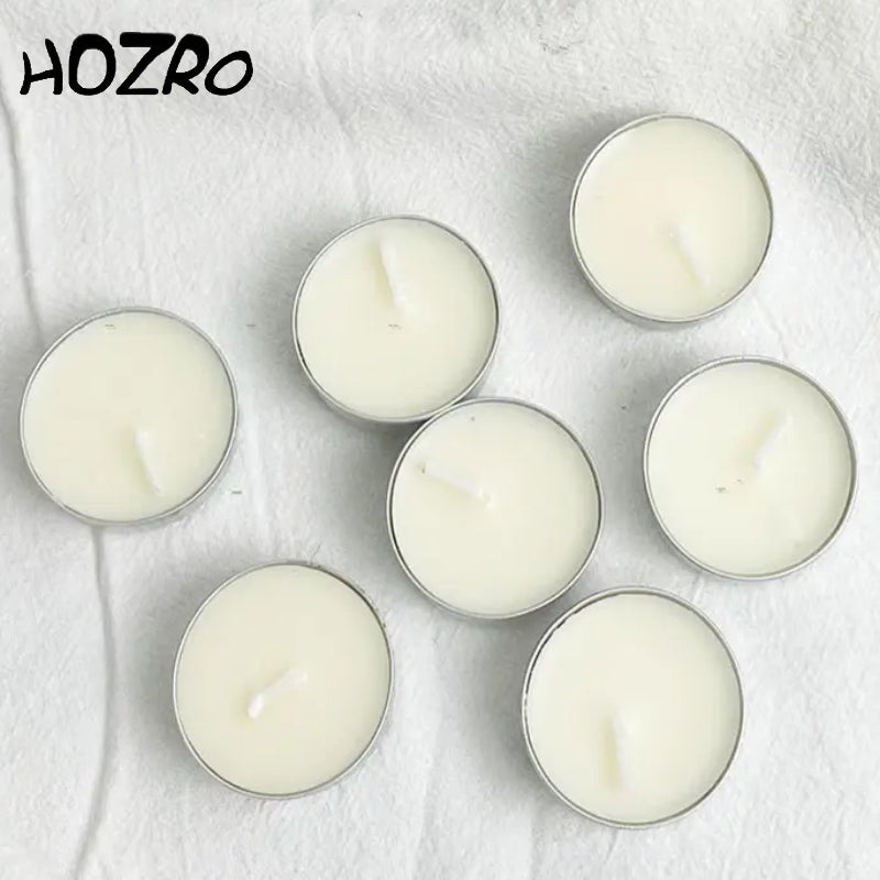 Set 100 Lumânări Pastilă HOZRO, Timp de Ardere 3 Ore, Ideal pentru Ambianță, Evenimente și Decor HOZRO