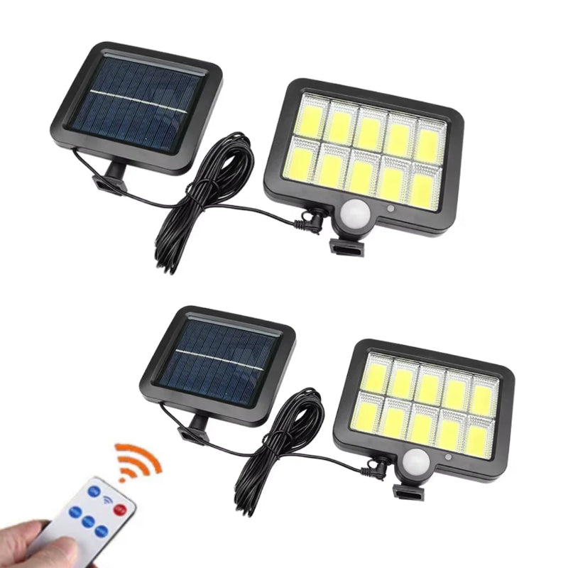Lampa Solară LED GL 10 COB HOZRO, cu Senzor de Mișcare, 3 Moduri de Iluminare, Rezistență IP65, Ideală pentru Curte, Grădină și Exterior HOZRO