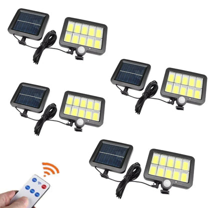 Lampa Solară LED GL 10 COB HOZRO, cu Senzor de Mișcare, 3 Moduri de Iluminare, Rezistență IP65, Ideală pentru Curte, Grădină și Exterior HOZRO