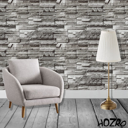 Tapet 3D autoadeziv HOZRO, Model imitatie caramida, design modern, foarte usor de montat, K7373-17 HOZRO
