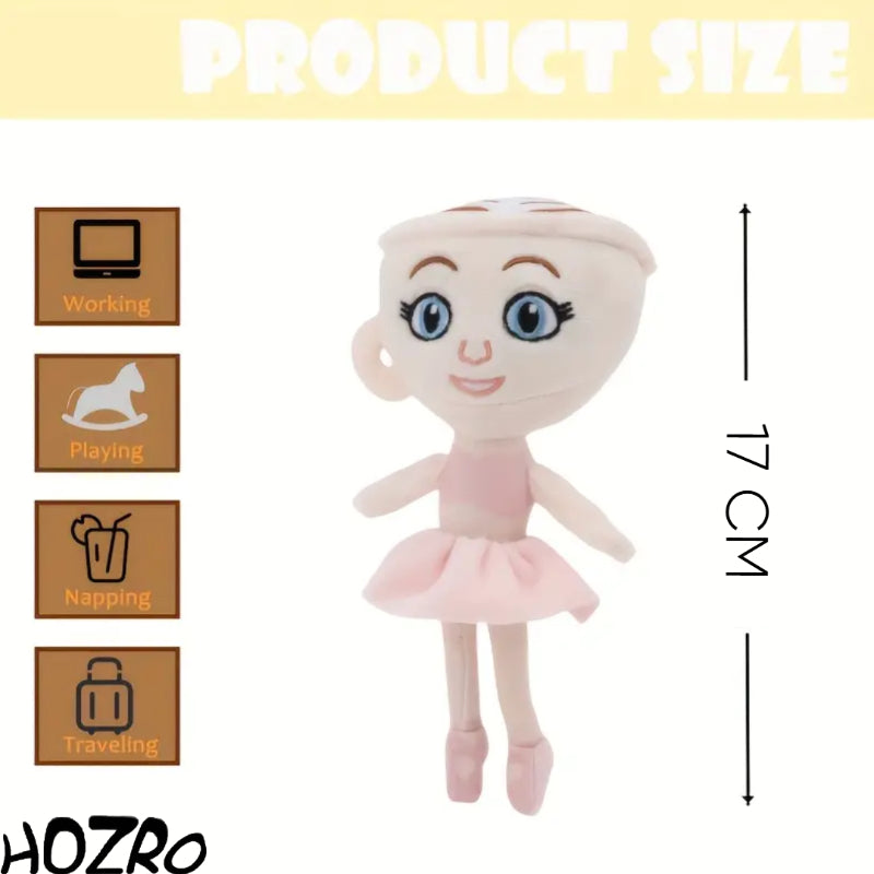 Breloc Ballerina Cappucina 17 cm – Accesoriu Elegant și Rafinat, Perfect pentru Chei, Poșetă sau Rucsac, Cadoul Ideal pentru Iubitorii de Dans și Eleganță HOZRO