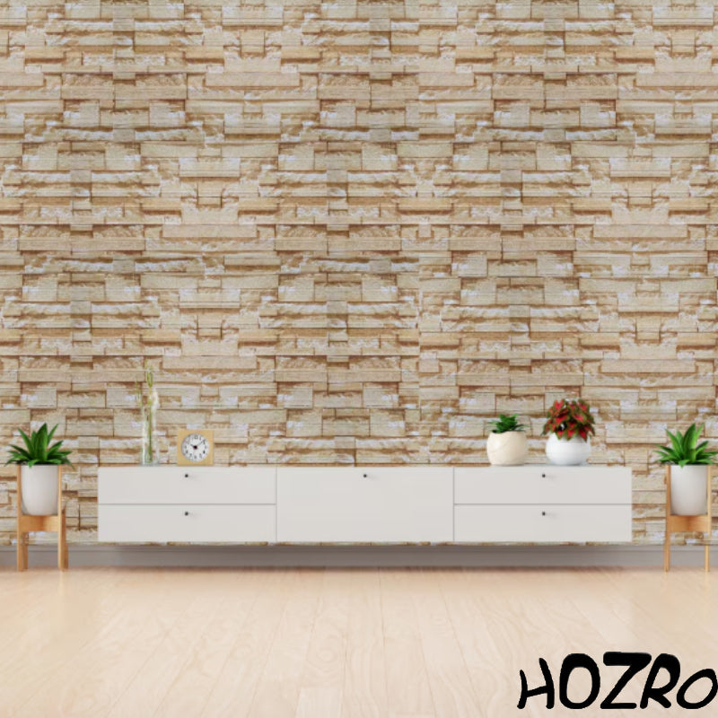 Tapet 3D autoadeziv HOZRO, Model imitatie caramida, design modern, foarte usor de montat, K7373-18 HOZRO
