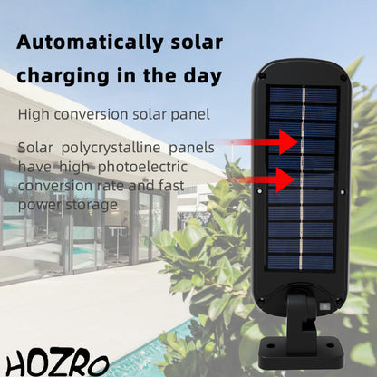 Lampă Solară HOZRO, Model GL-84069, 100 LED – Iluminat Exterior Puternic, Rezistent la Intemperii, Cu Senzor de Mișcare și Încărcare Solară HOZRO