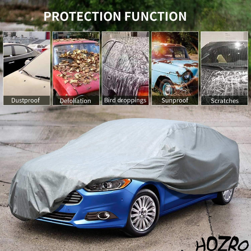 Husă Mașină HOZRO, Marimea S – Protecție Completă pentru Exterior și Interior, Rezistentă la Intemperii HOZRO