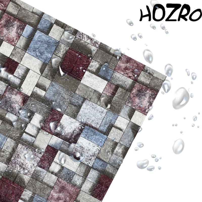 Tapet 3D autoadeziv HOZRO, Model imitatie caramida, design modern, foarte usor de montat HOZRO