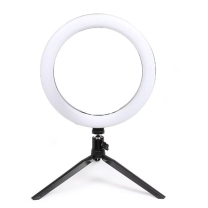 Lampa circulara Ring Light HOZRO, diametru 15 cm/ 6'' – Iluminare Versatilă în 3 Trepte, Ideală pentru Foto și Video HOZRO
