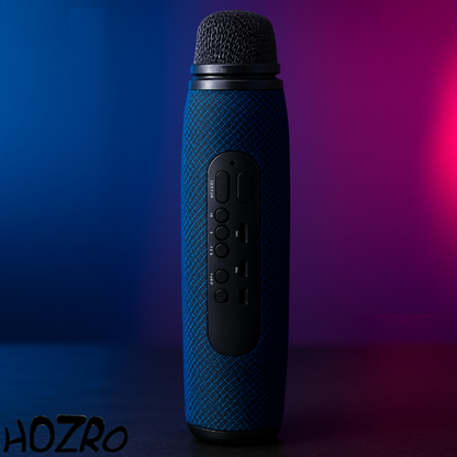 Microfon Karaoke HOZRO, Cu Bluetooth, Model ZQS-K11 – Boxa Inclusa, 10W, FM, TF si AUX HOZRO