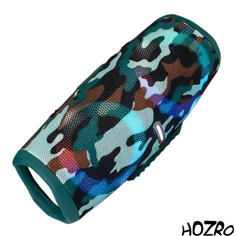 🎵 Boxă Portabilă Bluetooth HOZRO, Model Charge 5 cu Lumină LED RGB, Sunet Puternic 3D Stereo, Slot USB și Card TF, Radio FM, Rezistență la Apă IPX6 – Design Modern și Autonomie Extinsă HOZRO