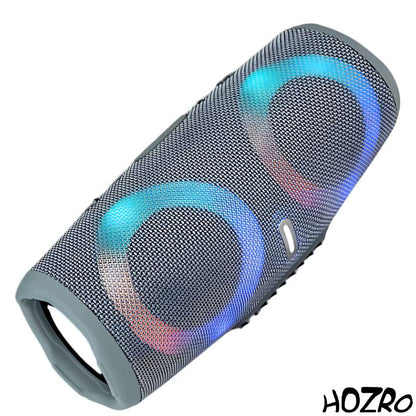 🎵 Boxă Portabilă Bluetooth HOZRO, Model Charge 5 cu Lumină LED RGB, Sunet Puternic 3D Stereo, Slot USB și Card TF, Radio FM, Rezistență la Apă IPX6 – Design Modern și Autonomie Extinsă HOZRO