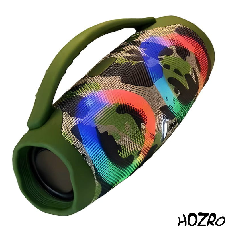 🎶 Boxă Portabilă HOZRO, Super Bass Mini Booms Box 3 Bluetooth, cu Mâner, Sunet Puternic 3D Stereo, Slot USB, Card TF, Radio FM și Rezistență la Apă IPX6 – Design Modern, Autonomie Extinsă și Culori Vibrante HOZRO