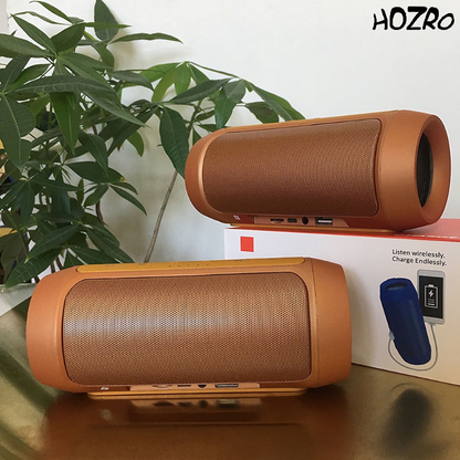 ⚡ Boxă Portabilă Bluetooth HOZRO, Model Charge2+, cu Funcție PowerBank, Slot Card SD, USB și AUX – Sunet Puternic, Design Elegant și Culoare Auriu Premium HOZRO