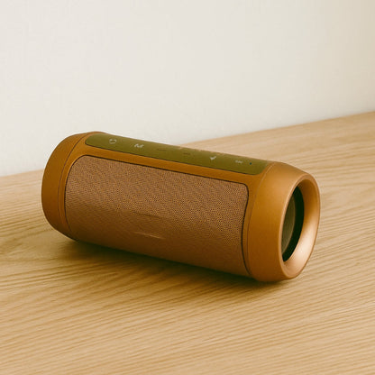 ⚡ Boxă Portabilă Bluetooth HOZRO, Model Charge2+, cu Funcție PowerBank, Slot Card SD, USB și AUX – Sunet Puternic, Design Elegant și Culoare Auriu Premium HOZRO