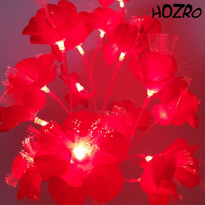 Pomisor Decorativ HOZRO, de Crăciun cu Flori de Trandafir Japonez – Design Elegant, Lumini Delicate și Culoare Vibrantă pentru un Decor Magic de Sărbători HOZRO