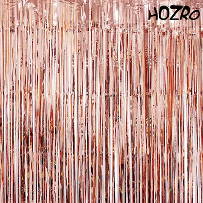 Perdea Decorativă HOZRO, pentru Petrecere – Folie Metalizată Strălucitoare, Decor Elegant pentru Evenimente, Aniversări, Nunți, Botezuri și Sărbători, Ideală ca Fundal Foto sau Drapaj Festiv HOZRO