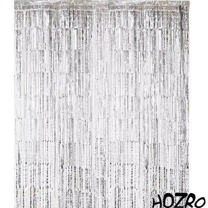 Perdea Decorativă HOZRO, pentru Petrecere – Folie Metalizată Strălucitoare, Decor Elegant pentru Evenimente, Aniversări, Nunți, Botezuri și Sărbători, Ideală ca Fundal Foto sau Drapaj Festiv HOZRO