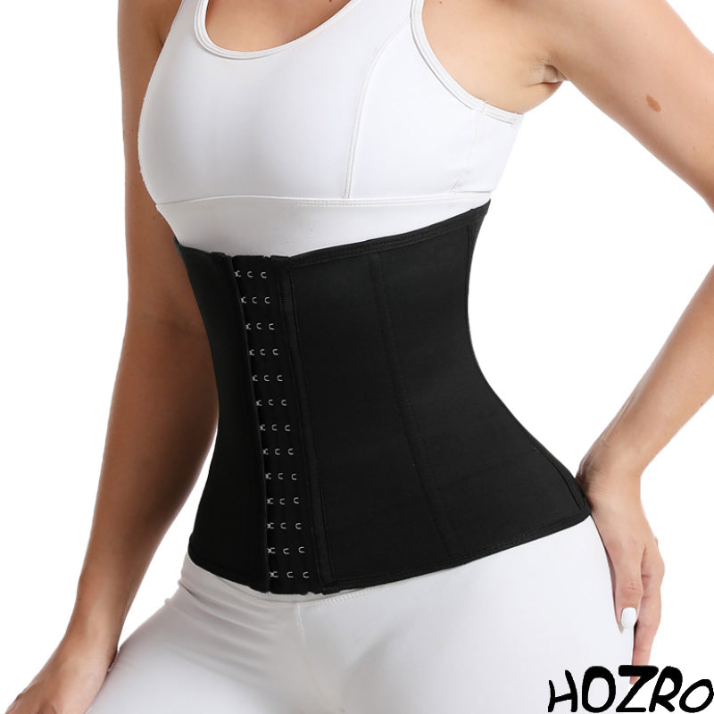 Corset Modelator HOZRO, pentru Talie – Mărimea M (71x25 cm), Culoare Negru Elegant, Design Elastic și Confortabil, Cu Închidere Reglabilă, Efect Instant de Subțiere și Susținere Lombară – Ideal pentru Modelarea Siluetei și Antrenamente Fitness HOZRO