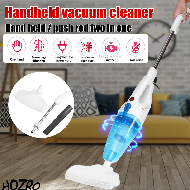 Aspirator Vertical HOZRO, 2 în 1 de Mână, 600W, Putere de Aspirație 8500Pa – Ușor, Compact și Eficient, Ideal pentru Podele Dure, Covoare, Mașină și Îndepărtarea Părului de Animale HOZRO