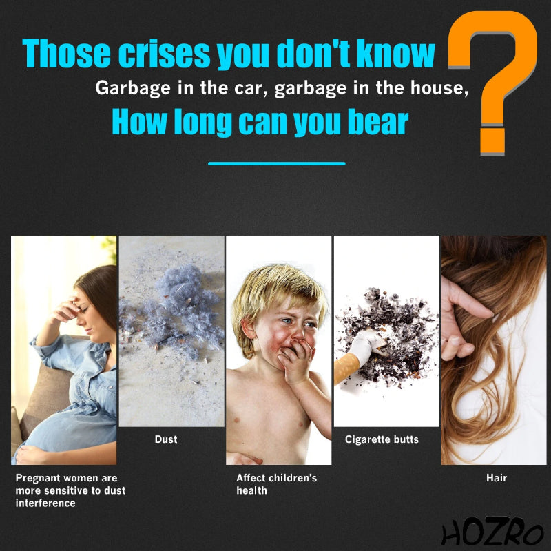 Aspirator Vertical HOZRO, 2 în 1 de Mână, 600W, Putere de Aspirație 8500Pa – Ușor, Compact și Eficient, Ideal pentru Podele Dure, Covoare, Mașină și Îndepărtarea Părului de Animale HOZRO