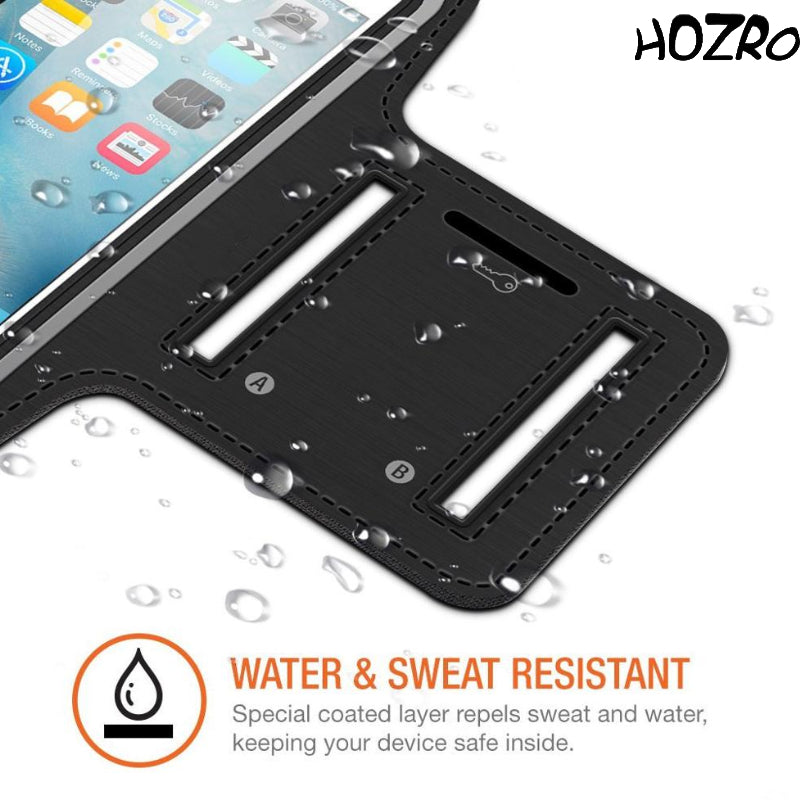 Husă Sport HOZRO, pentru Telefon cu Prindere pe Braț– Perfectă pentru Jogging, Mers, Sală sau Antrenamente – Compatibilă cu iPhone, Samsung și Alte Smartphone-uri HOZRO