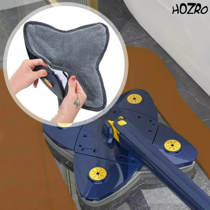 Set 3 Lavete Mop HOZRO, în Formă de X, Din Microfibră Ultra-Absorbantă, Reutilizabile, Compatibile cu Mopurile Plate, Ideal pentru Curățare Umedă și Uscată HOZRO